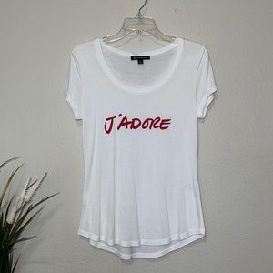 INC WHITE J’ADORE T-SHIRT